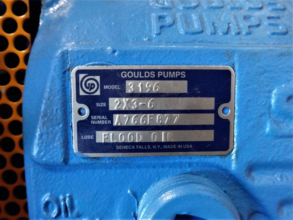 Goulds 3196 i-Frame Centrifugal Pump 2" x 3"-6 ,  Nickel Casing